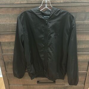 Brandy Melville Hooded Windbreaker Black One size